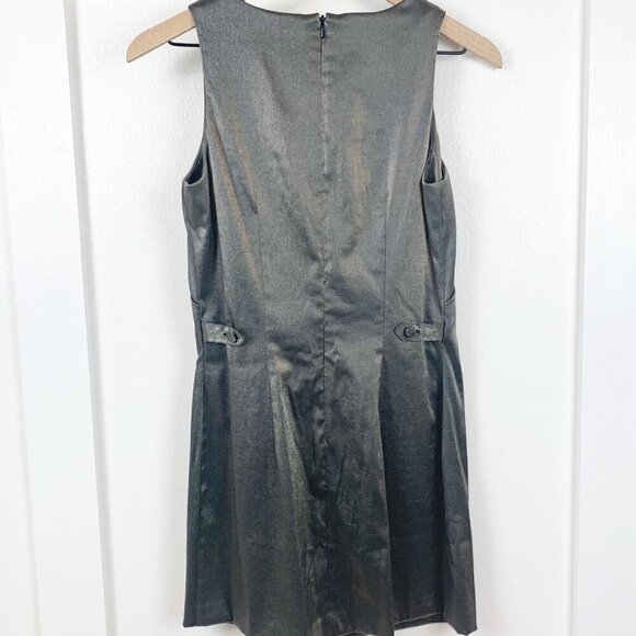 Guess Metallic Shift Dress Vintage USA Made Club Wear Party Disco Sleeveless SM - Picture 2 of 9